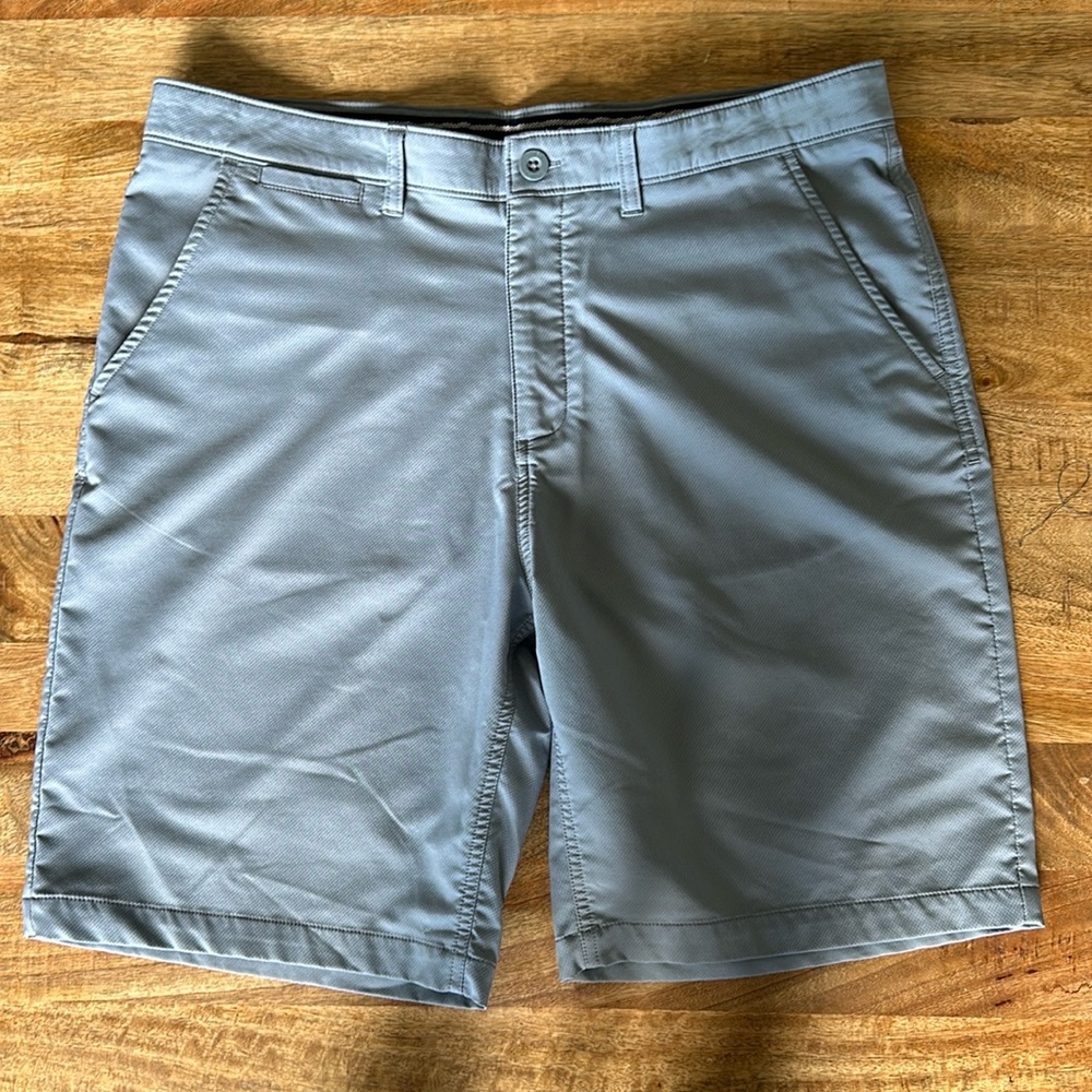 Johnnie-O Slate Blue/Gray Golf Shorts - SZ 34